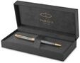 Parker Sonnet Kugelschreiber | Chiselled Silver | Mittlere Spitze | schwarze Tinte 