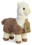 - Plush Toy / Cuddly White-Brown Alpaca 24 cm Eco-Friendly