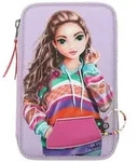 Triple Pencil Case with Smart Phone Appliqu&eacute; JOY