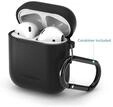 Spigen 066CS24808, Spigen Silicone case - black - AirPods 1/2019