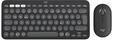 Logitech 920-012239, Logitech Pebble 2 Combo - Tastatur & Maus Set - Universal - Grau