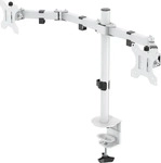 Deltaco GAM-040-W, Deltaco Dual Monitor Desk Mount for 13"-32" screens - Wei&szlig;