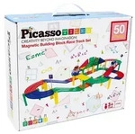 PicassoTiles 50-teiliges Magnetische Rennstrecke Bausteine