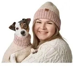 - Dogcoat Odense 35 + hat beige/rose - (203534)