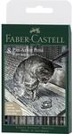 Faber-Castell Tuschest. Pitt Artist Pen Grey&Black 8er