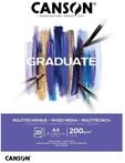 Canson Graduate Mixed Media Pad A4 200G 20 SH