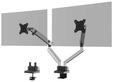 DURABLE 509723, DURABLE Tischhalterung mit zwei flexiblen Monitorarmen. Individuelle