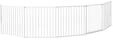 BabyDan Flex XXL sikkerhedsgitter hvid 278-350 cm
