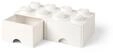 LEGO Schublade 8 Noppen, 2 Schubladen, weiss