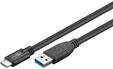 USB-A USB-C - 3m - USB 3.0 - Schwarz