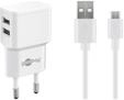 Pro Dual Micro USB charger set 2.4 A