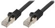 BASIC-S patch cable - 30 m - black - Schwarz - 30m