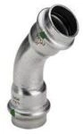 Viega Sanpress Inox bend 45&deg; 15 Stainless steel/bright 435776
