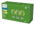 Philips LED-Lampe Ultra Efficient A60 2,3W/827 (40W) Clear 3-pack E27