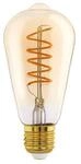 LED-Lampe ST64 Spiral 4W/820 245 lumen amber dimmable E27