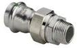 Viega Sanpress Inox transition fitting 42 x 1 1/2" Stainless steel / glossy