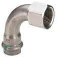Viega Sanpress Inox transition bend 90&deg; socket/socket 15 mm x 1/2" stainless...