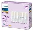 LED-Lampe 470lm 3.7W/827 (40W) 6-pack G9