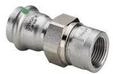 Viega Sanpress Inox transition fitting 22 x 3/4" Stainless steel/bright 437503