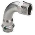 Viega Sanpress Inox transition bend 90&deg; socket/nipple 22 mm x 3/4" stainless...