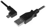 Left Angle Micro-USB Charge-and-Sync Cable M/M 28/24AWG - USB cable - 1 m