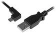 Micro-USB Charge-and-Sync Cable M/M - Left-Angle Micro-USB - USB cable - 50 cm