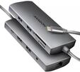 AXAGON HMC-8HLSA, AXAGON SuperSpeed USB-C Hub USB-Hubs - USB 3.2 - 9 - Grau