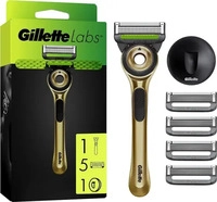 Gillette Labs Razor 5 blades + Hanger Gold