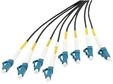 breakout cable - 150 m - black - Schwarz - 150m