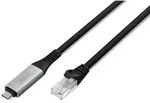 USB-C 3.2 Gen1 to RJ45 Adapter - 3m - Schwarz - 3m