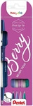 Pentel SES15B-4, Pentel SES15B-4 Brush Sign Pen BERRY set