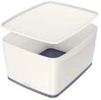 Leitz MyBox gro&szlig; mit Deckel, Aufbewahrungsbox Wei&szlig;