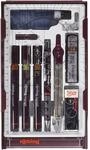 Rotring rOtring Isograph Fineliner Master Set | mit Zirkel | 0,1 mm/ 0,3 mm/ 0,5 mm 