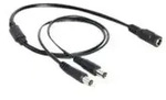 DeLOCK Power Splitter DC Jack 5.5 x 2.1 mm to DC Jack 5.5 x 2.1 mm - 50 cm