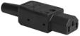 Appliance plug c13 10a/250v black