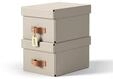 Leitz Puro Aufbewahrungsbox mit Deckel, klein, 7L, 100% Recyclingkarton, 2er-Pack,