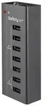 7 Port USB Charging Station with 5x 1A Ports and 2x 2A Ports charging strip - + AC