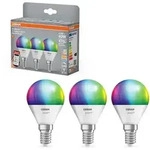 SMART+ frosted mini-ball 470lm 4.9W/RGBW (40W) frosted E14 3-pack