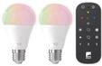 CONNECT-Z LED A60 9W RGB+TW E27 matt 2-pack incl. remote control