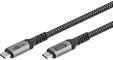 USB-C USB-C - 1.5m - 240 Watt Power Delivery - USB 4.0 / Thunderbolt 4 - Schwarz