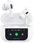 U19 in-ear TWS wireless Bluetooth 5.3 headphones with LED display - white
