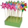 Small Foot - Windmill with Wooden Stick 28cm 24 pcs.