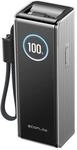 EcoFlow EF-RAPID25K100W-S-EU, EcoFlow RAPID 25K 170W - 2x Built-in 100W USB-C Cables