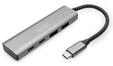 DIGITUS DA-70245, DIGITUS USB-C to 4 x USB-C Hub USB-Hubs - 4 - Grau