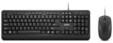 160 Wired Combo - keyboard and mouse set - QWERTY - US - black Input Device -