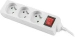 Lanberg PS1-03E-0300-W - power strip - 2500 Watt