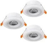 CALONGE recessed spotlight &Oslash;100 mm white 3-pack