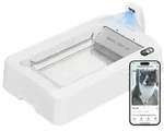 Purobot Crystal Duo with Camera Self-Cleaning Cat Litter Box | White