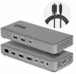 Startech - docking station - USB4 / Thunderbolt 4 / Thunderbolt 5 - 2 x DP -...