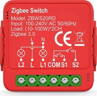 Nedis ZBWS20RD, Nedis SmartLife Power Switch Zigbee 3.0, 2x100W